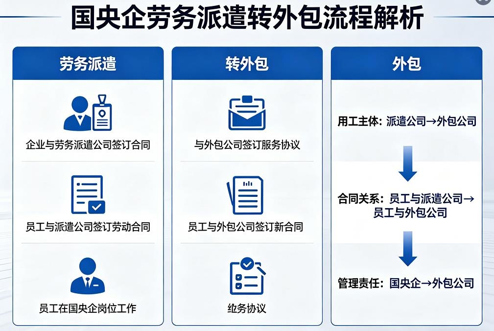 劳务派遣迎来全面严查！国央企加速劳务派遣转劳务外包，用工合规